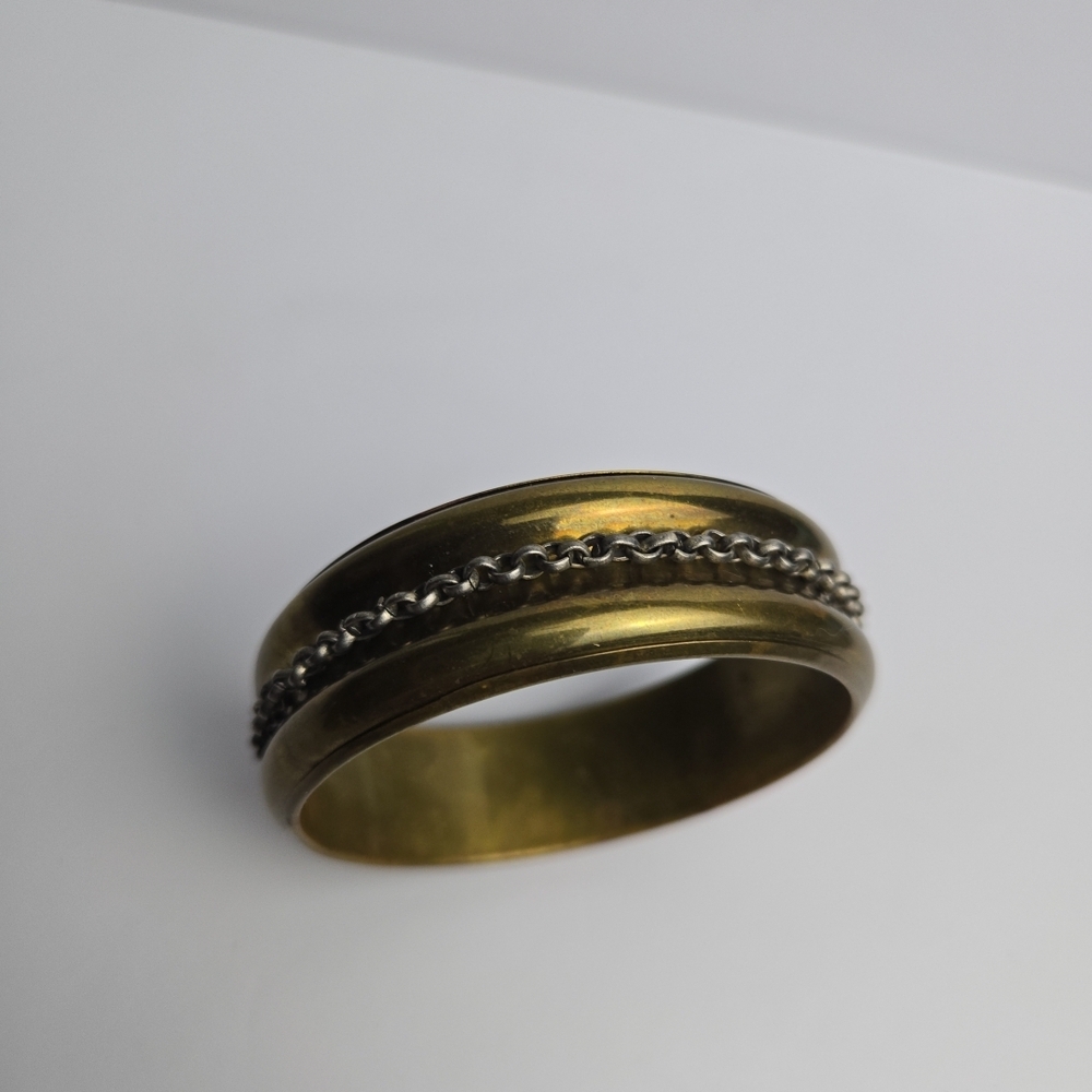 Vintage Handmade Brass Bracelet Berber Moroccan? Bangle Tribal Bracelet? 3" Diam